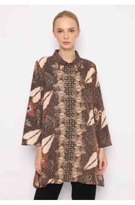 Lyne Halim Blouse Tunik Batik Semi Kemeja, 3020.
